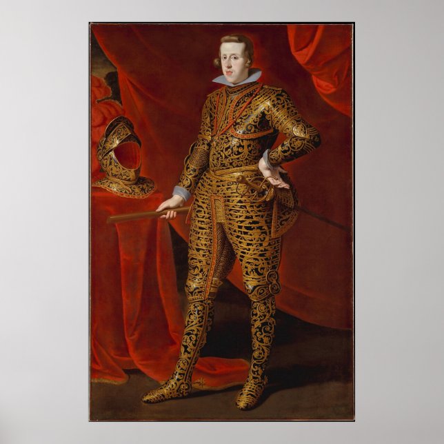 KING Philip IV In Parade Armour (1605–1665)  Poster (Front)