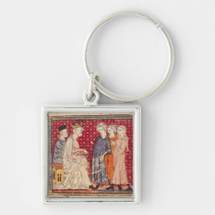 King Philippe I , Grandes Chroniques de France Key Ring