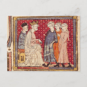 King Philippe I , Grandes Chroniques de France Postcard