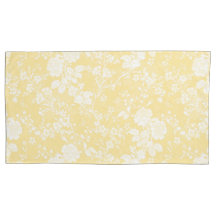 King Pillowcase Pair in Bridal Suite buttercup