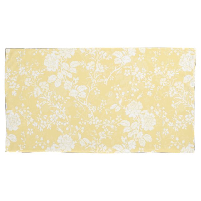 King Pillowcase Pair in Bridal Suite buttercup (Front-Left)