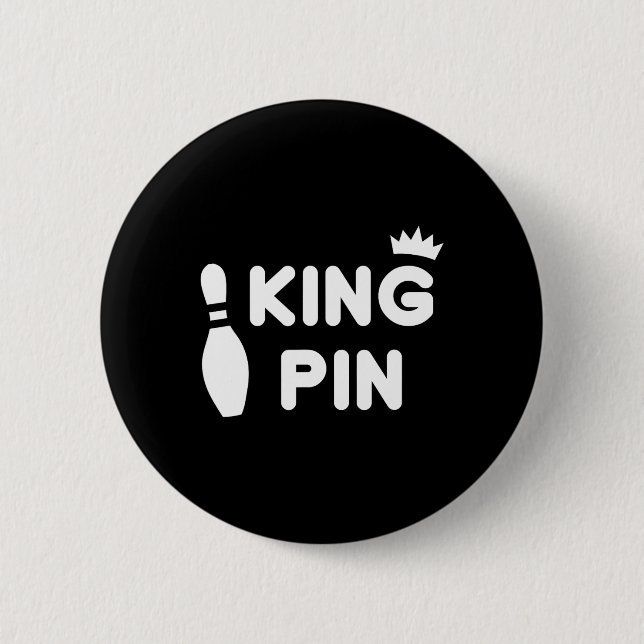 King Pin Bowling Funny Cute Couples Bowler League  (Front)