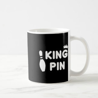 King Pin Bowling Funny Cute Couples Bowler League  Coffee Mug