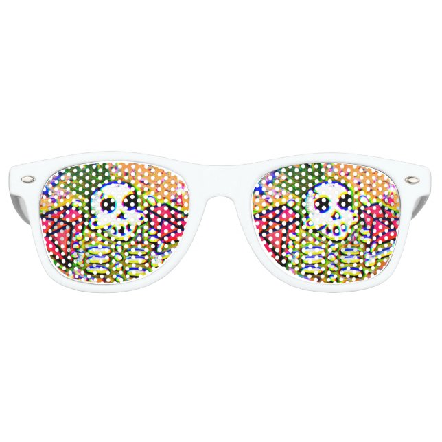 King pin skeleton retro sunglasses (Front)