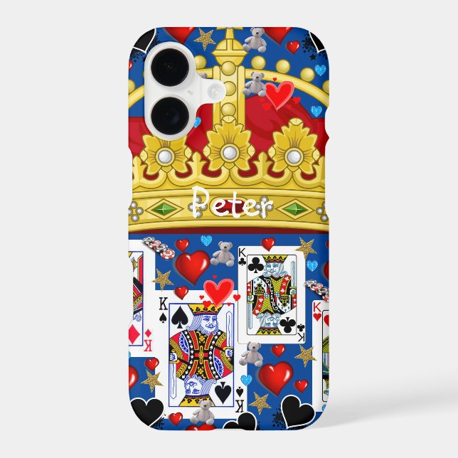 King Playing Card Iphone Case (Back)