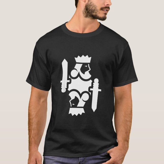 King Playing Card T-Shirt (Front)