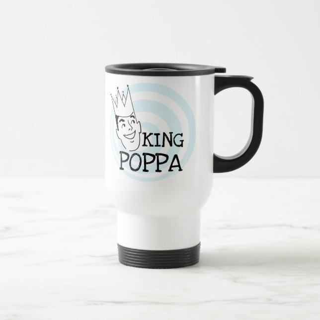 King Poppa T-shirts and Gifts Travel Mug (Right)