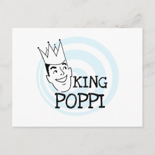 King Poppi T-shirts and Gifts Postcard