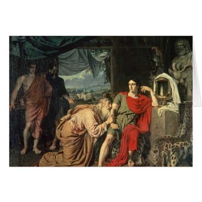 King Priam begging Achilles for return of (Front Horizontal)