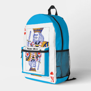 King Printed Backpack