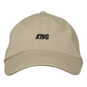 KING Printed Text Cactus Colour Classic Cotton Hat