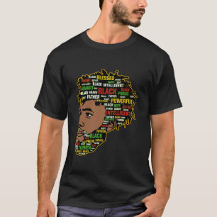 King Proud Melanated Dad Black Father s Day Junete T-Shirt