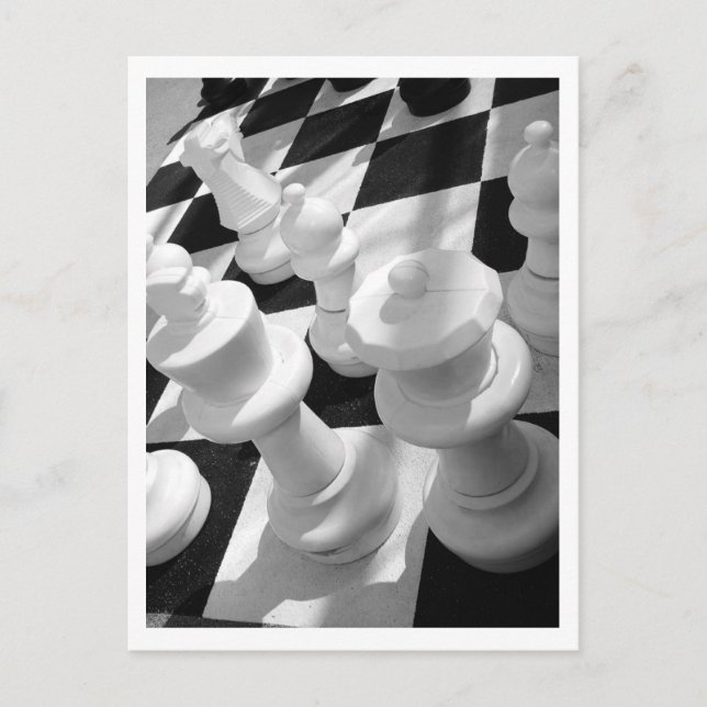 King & Queen, B&W Postcard (Front)