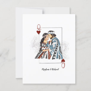 King queen couple card