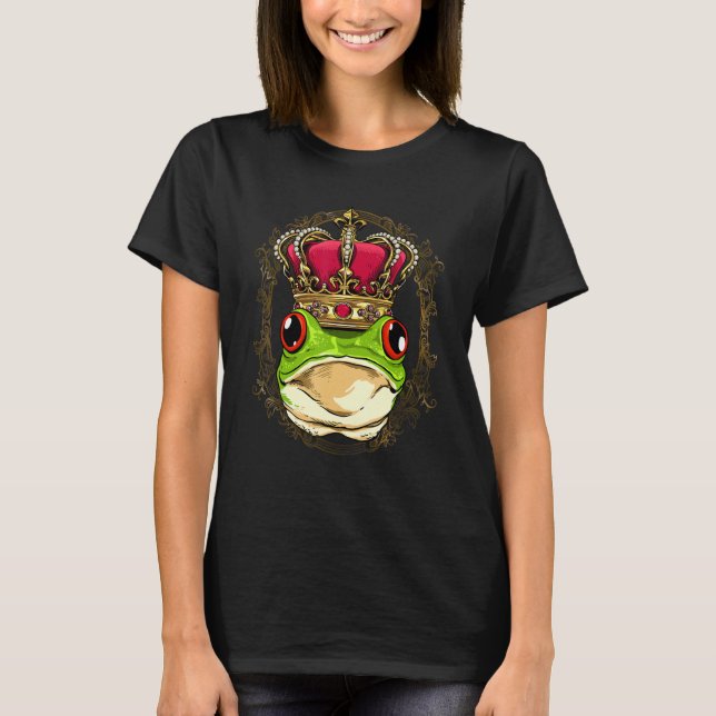 King Queen Frog Toad Princess Amphibian Animal Fro T-Shirt (Front)