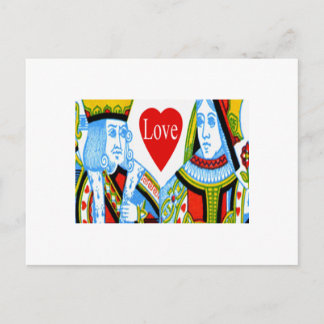 King Queen Hearts Save The Date Card