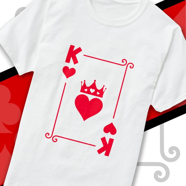 King Queen Matching Couple Costume King of Hearts T-Shirt (Creator Uploaded)