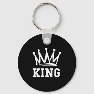 King Queen Matching Couple Wedding Saint Valentine Key Ring