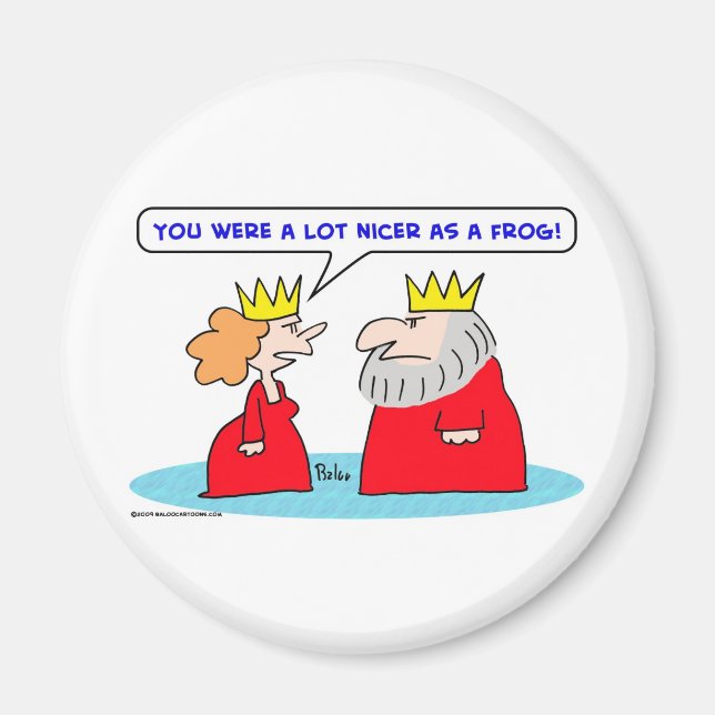 king queen nicer frog magnet (Front)