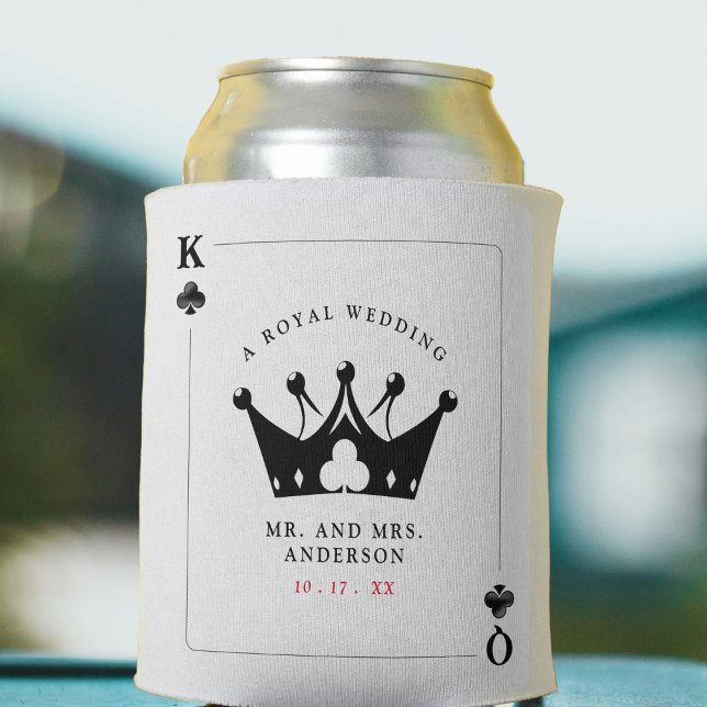 King & Queen of Clubs Casino Poker Card Wedding Can Cooler (King & Queen of Clubs Casino Poker Card Wedding Can Cooler
)