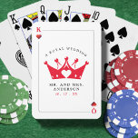 King & Queen of Hearts Casino Poker Card<br><div class="desc">Cool king and queen of hearts playing card wedding favour playing cards.  Personalise it with your event details.  Great for a poker or Las Vegas themed celebration.</div>