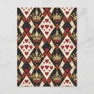 King & Queen of Hearts Postcard