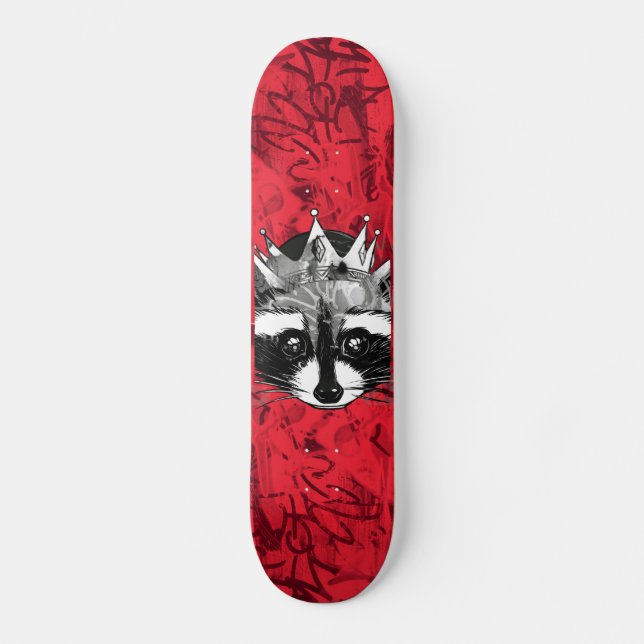 King Raccoon Skateboard (Front)