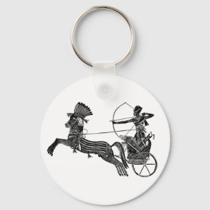 King Ramesses II Egyptian Vintage Art Keychain! Key Ring