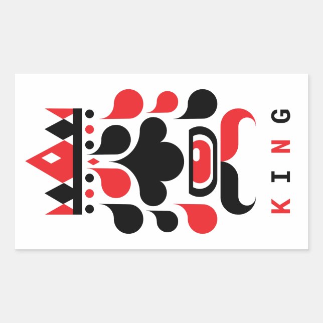KING RECTANGULAR STICKER (Front)