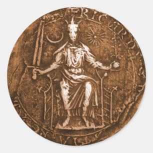 King Richard I, The Lion Heart Classic Round Sticker