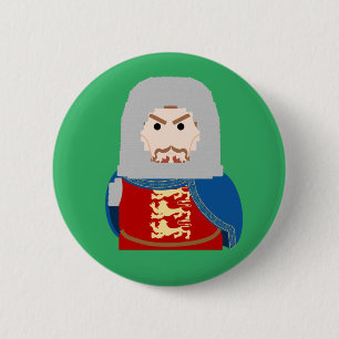 King Richard I (the Lionheart) of England 6 Cm Round Badge