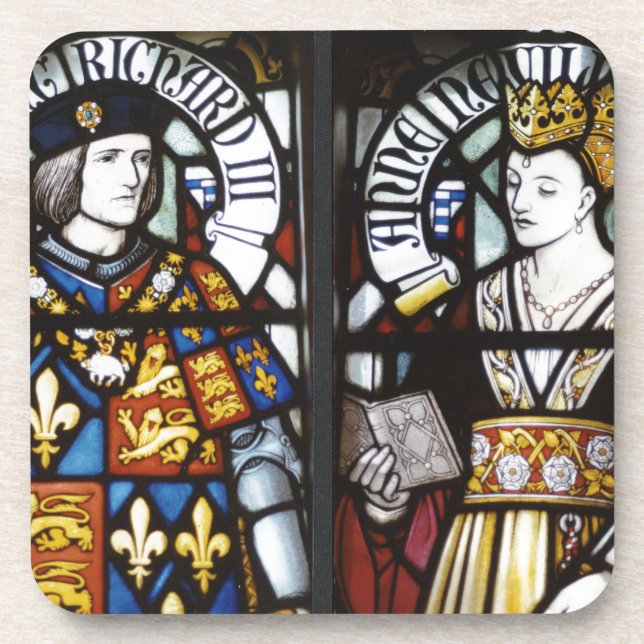 King Richard III and Queen Anne of England Coaster (Front)