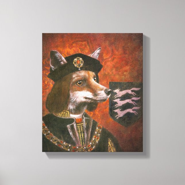 King Richard The Third Fox Canvas Print (Front)