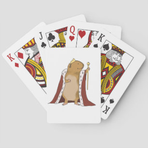 King Riley the guinea pig Playing Cards