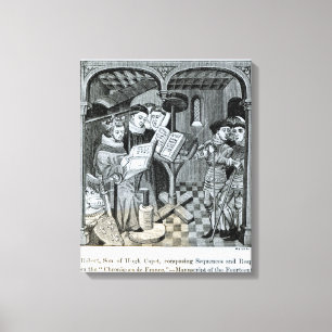 King Robert II son of Hugh Capet Canvas Print