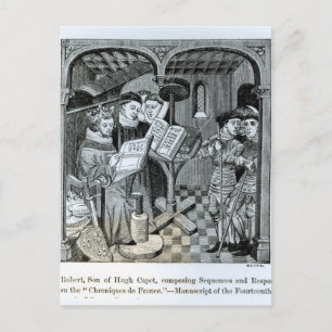 King Robert II son of Hugh Capet Postcard