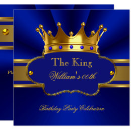 blue and gold birthday party