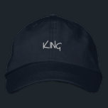 KING Royal Fashion with this navy-cap Colour Men's Embroidered Hat<br><div class="desc">Stand out in royal fashion with this navy cap featuring "KING" embroidered on the front. Crafted from soft cotton with an adjustable strap for a comfortable fit,  it’s perfect for adding a touch of reality to any outfit.</div>