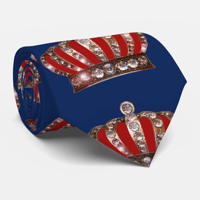 “King’s Royal Crown" Neck Tie (Rolled)