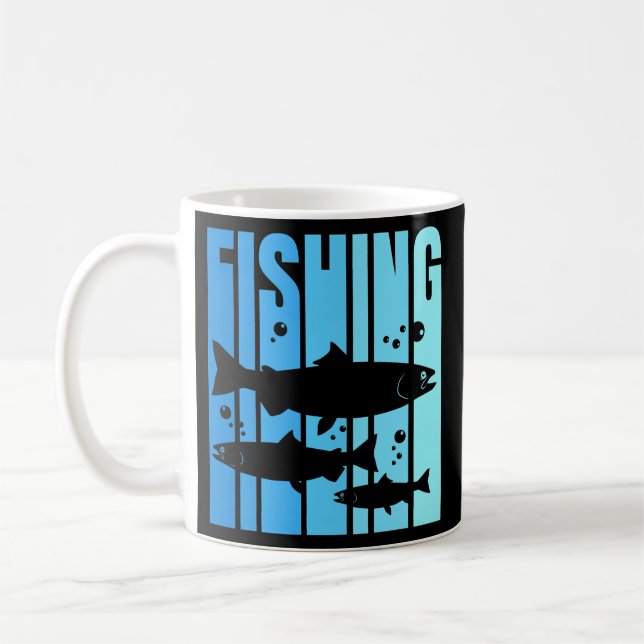 King Salmon Chinook Salmon Fishing  Coffee Mug (Left)