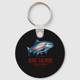 King Salmon River Fishing In British Columbia Cana Key Ring