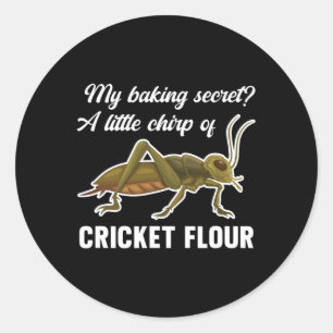 King Secret Cricket Flour Edible Insects Protein 1 Classic Round Sticker