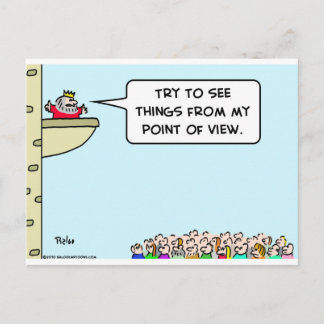 king see things from my point of view postcard