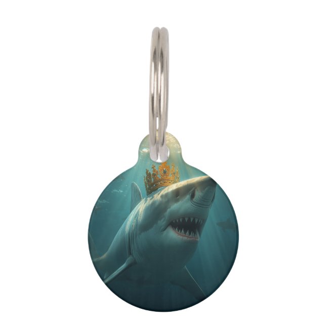 King shark pet tag (Back)