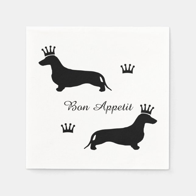 King Short Hair Dachshund - pattern 1 Napkin (Front)