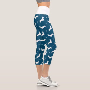 King Short Hair Dachshund - pattern 2 Capri Leggings