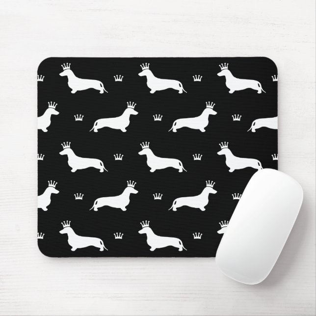 King Short Hair Dachshund - pattern 2 Mouse Mat (With Mouse)