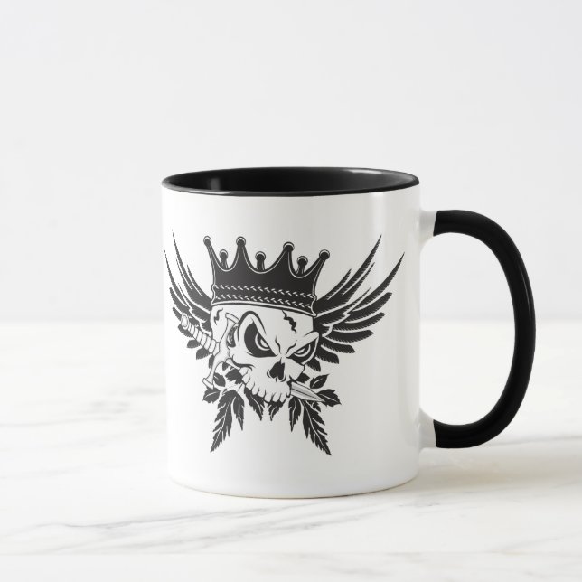 King Skull with Dagger Mug (Right)