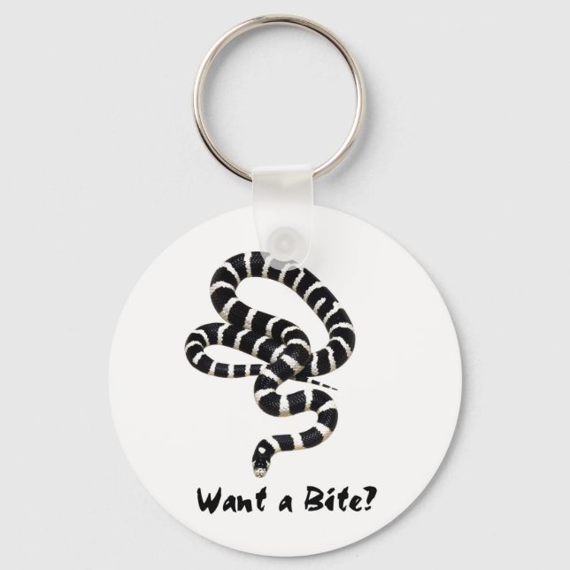 King Snake from Junglewalk.com Key Ring (Front)