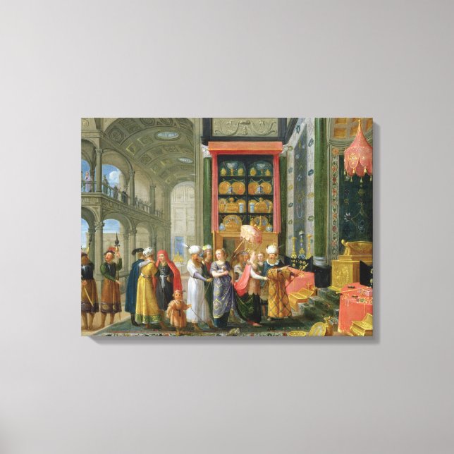 King Solomon and the Queen of Sheba Canvas Print (Front)